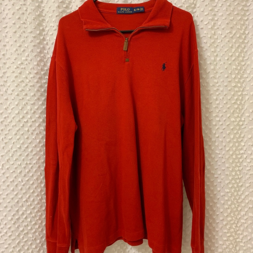 🚫SOLD🚫 Men’s polo half-zip pullover sweatshirt